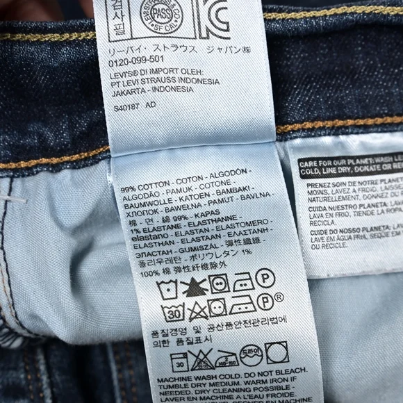 Levis 505 Jeans Womens Size 33 Straight Mid Rise Dark Wash Normcore Y2K - Picture 3 of 14